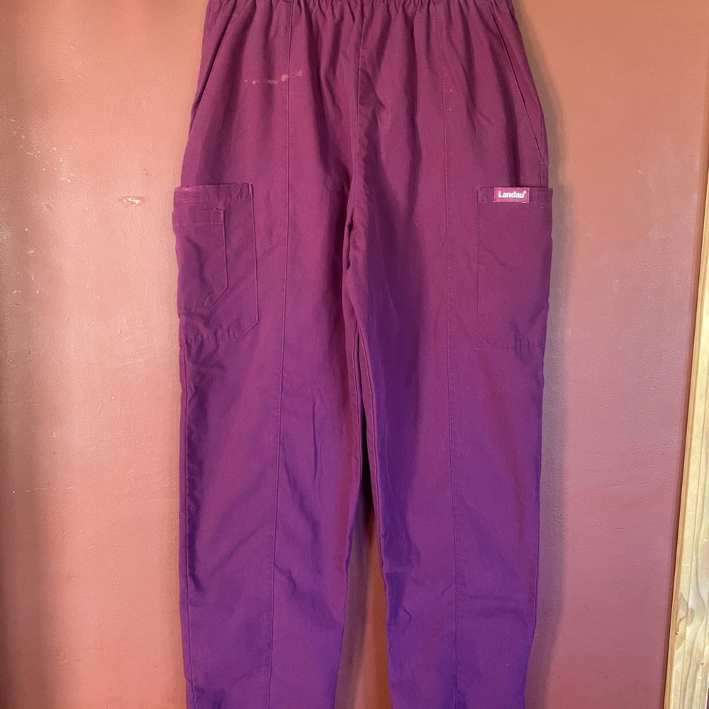 Landau Scrub Pants, Maroon, Mens Medium